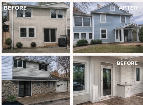 Exterior home painting example