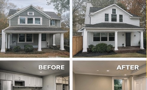 House exterior improvement example